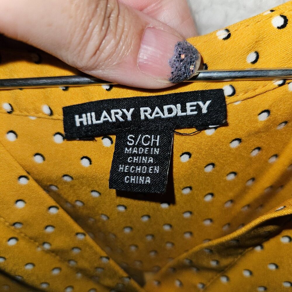 HILARY RADLEY Shell Blouse Yellow Size Small - Picture 3 of 4